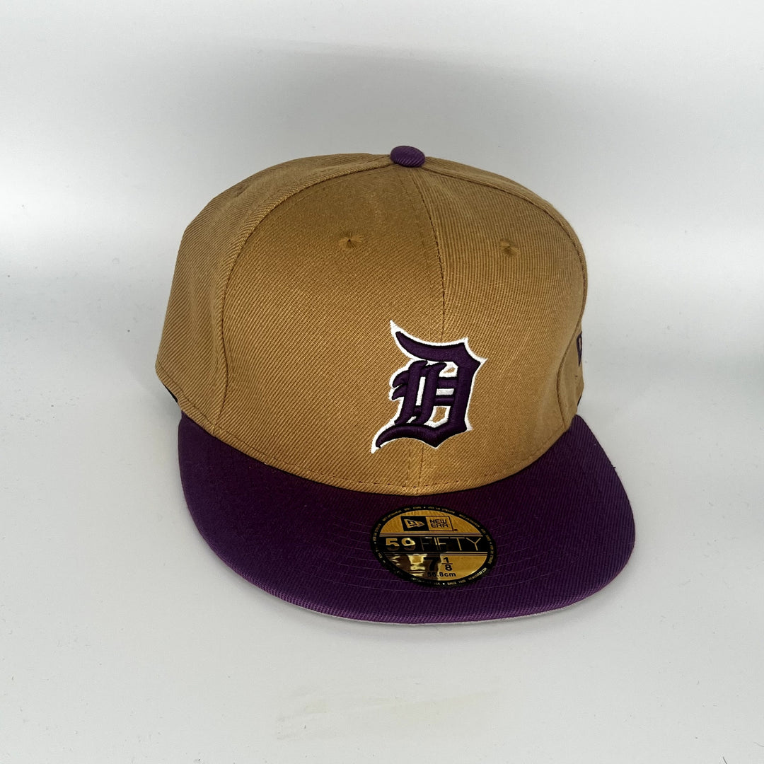 Brown Purple Detroit Tigers New Era MLB 59Fifty Fitted Hat