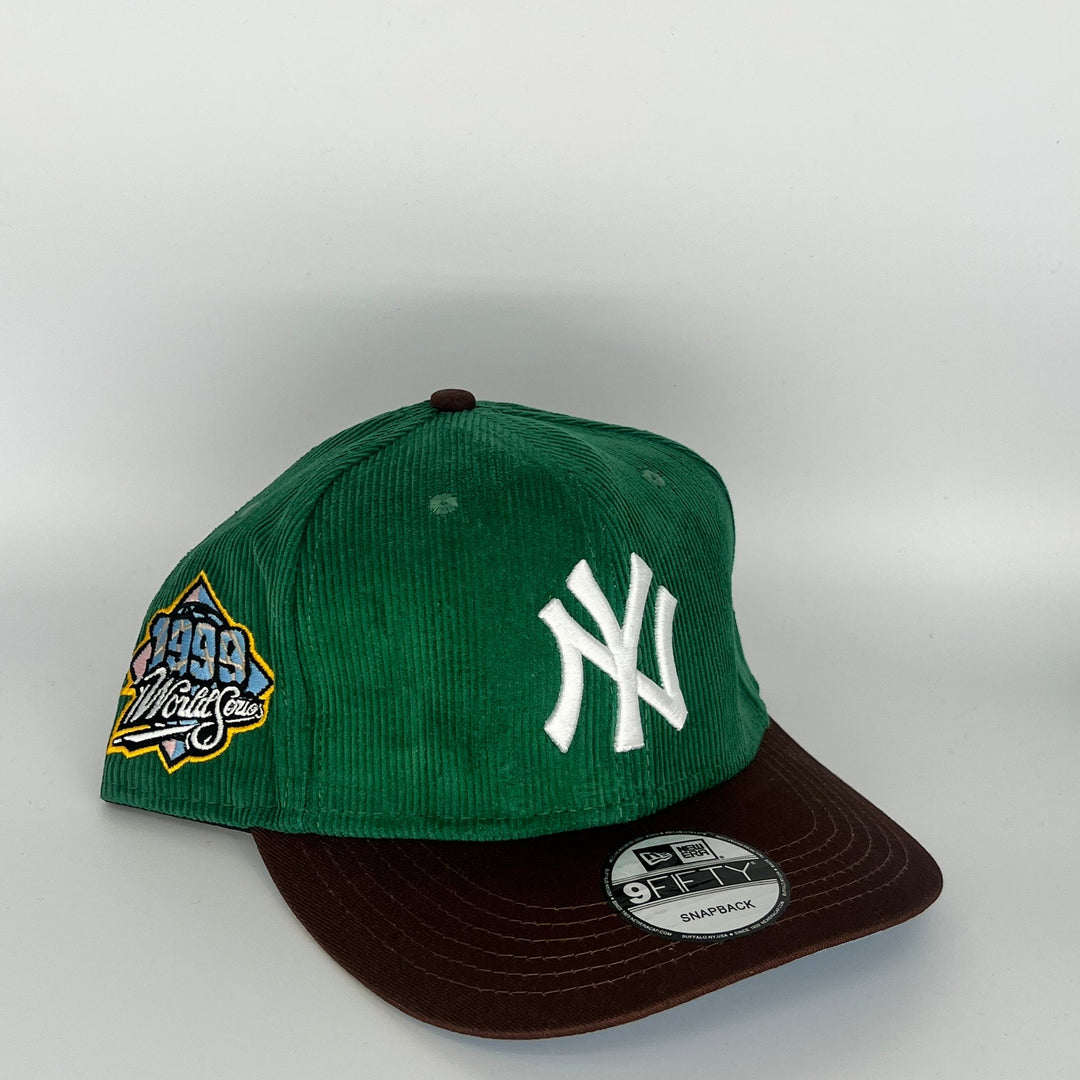 Green Brown New York Yankees 1999 World Series Side Patch New Era MLB 9Fifty Snapback Hat
