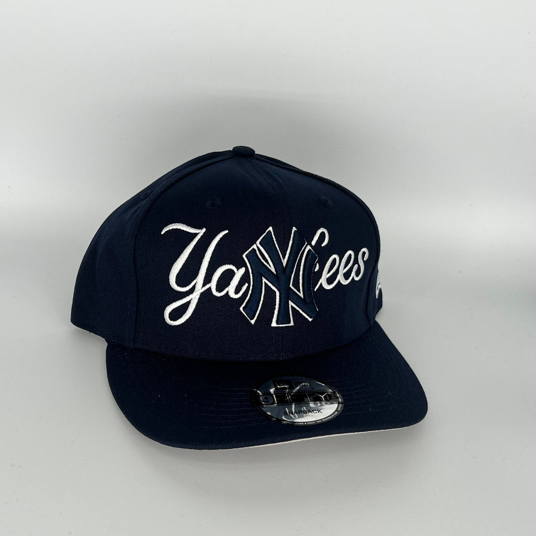 Navy New York Yankees NY Overlap Symbol New Era MLB 9Fifty Snapback Hat
