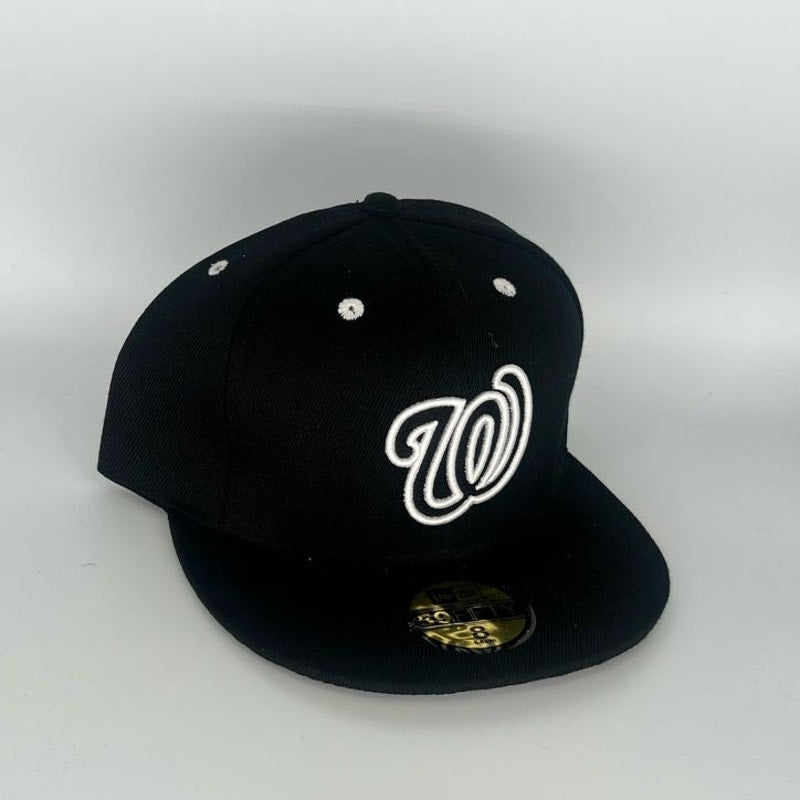Black Washington Nationals New Era MLB 59Fifty Fitted Hat
