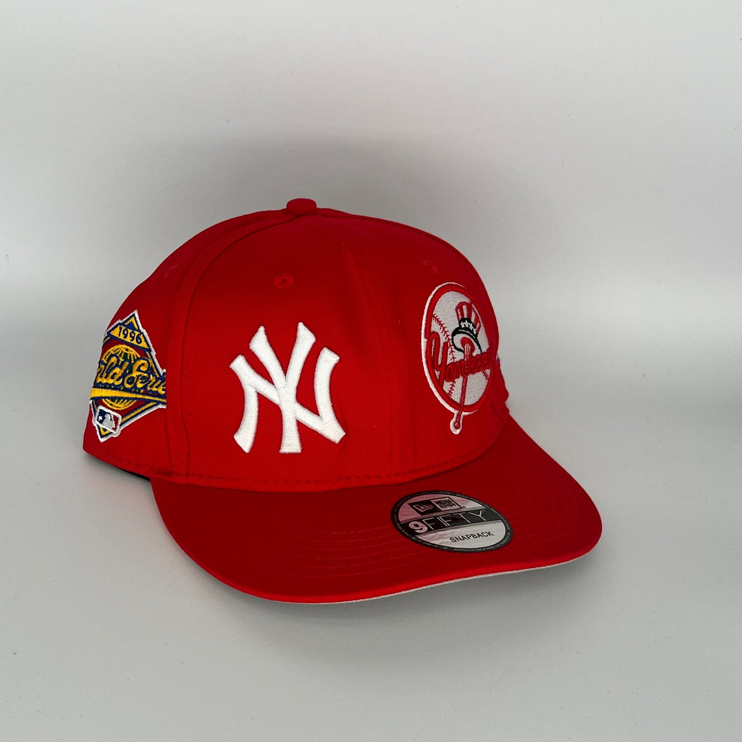 Red New York Yankees 1996 World Series All Star Game Side Patch New Era MLB 9Fifty Snapback Hat
