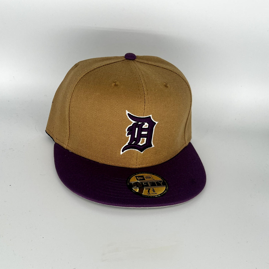 Brown Maroon Detroit Tigers New Era MLB 59Fifty Fitted Hat