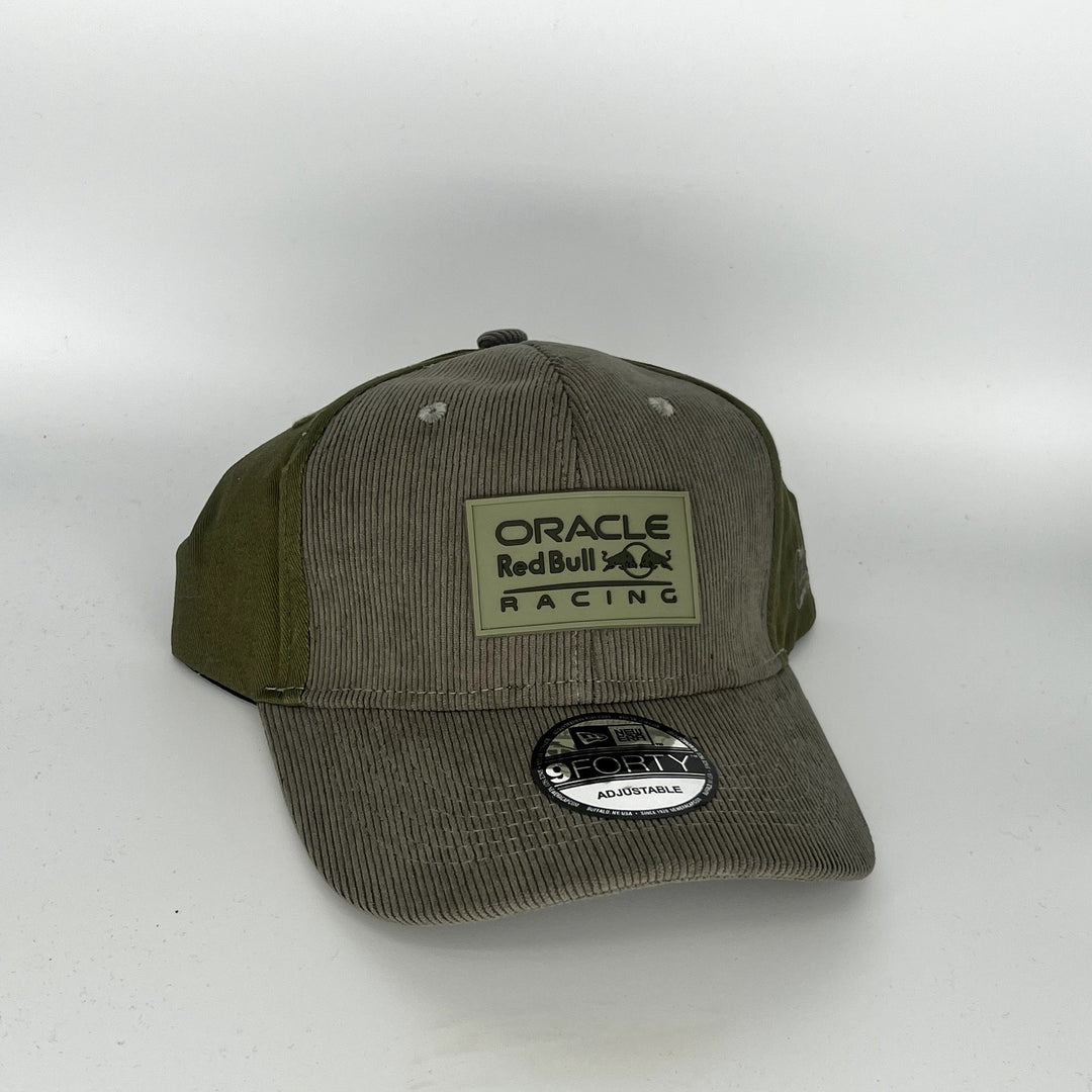Gray Green Corduroy Oracle Red Bull Racing New Era 9Forty Snapback Hat