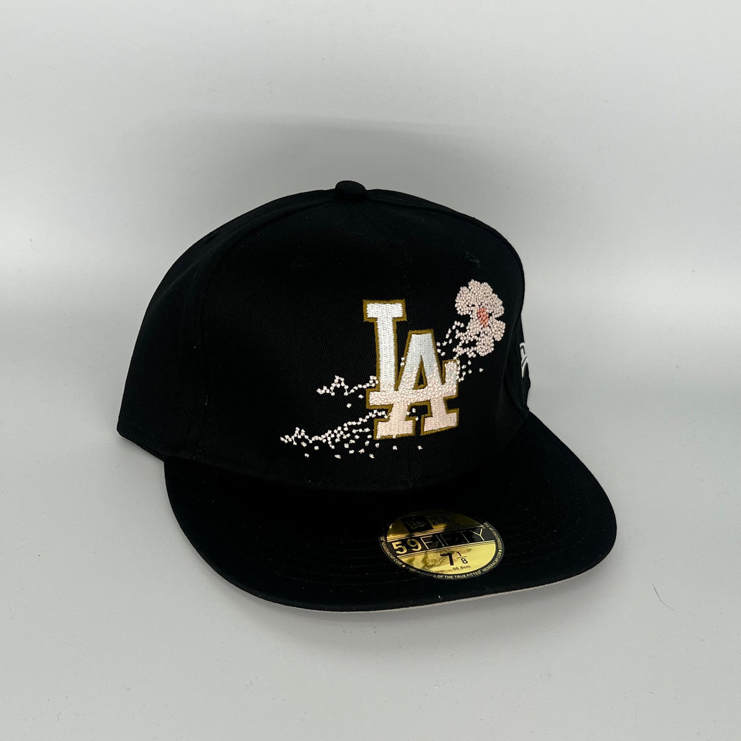 Black Los Angeles Dodgers New Era MLB 59Fifty Fitted Hat