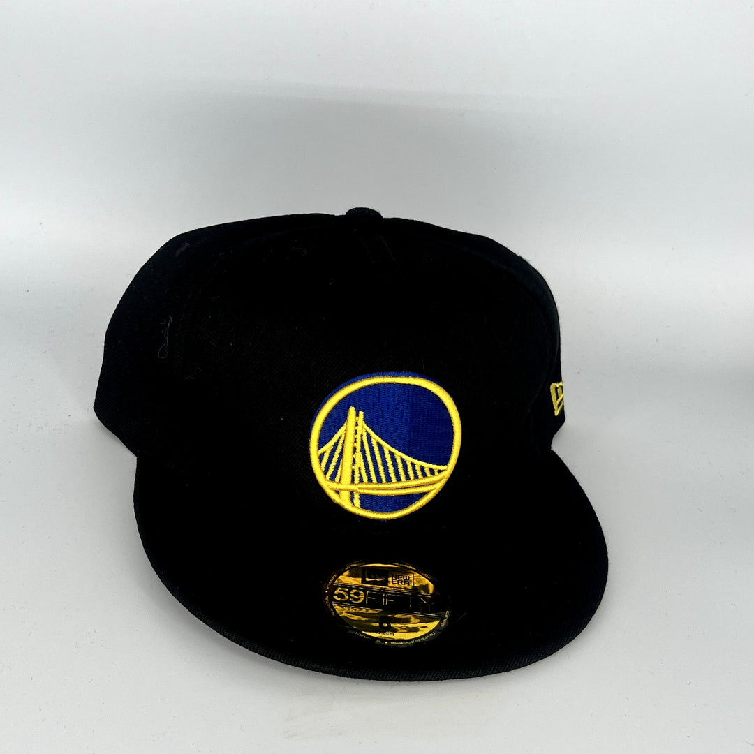 Black Golden State Warriors New Era NBA 59Fifty Fitted Hat