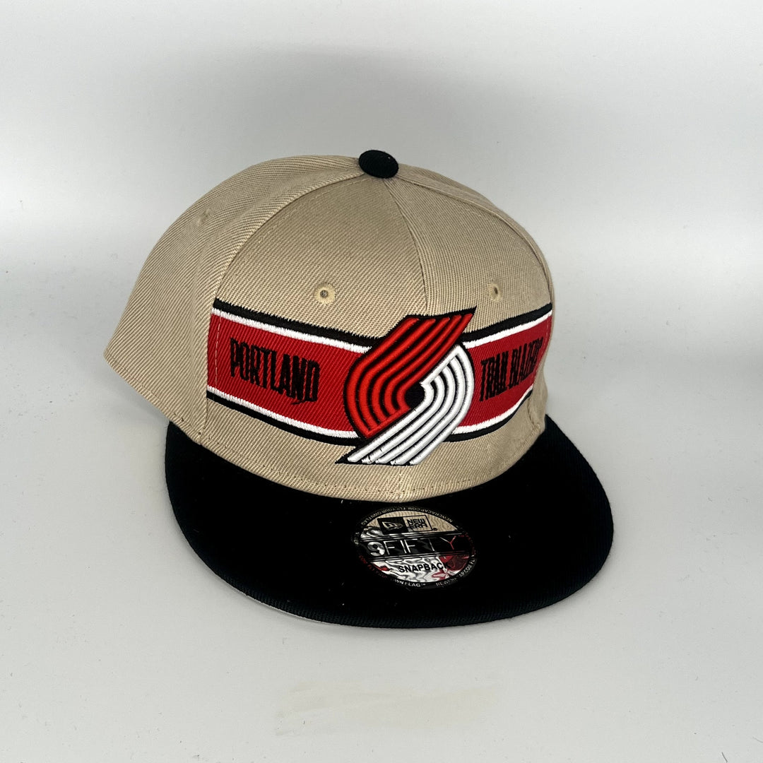 Brown Black Portland Trail Blazers New Era NBA 9Fifty Snapback Hat