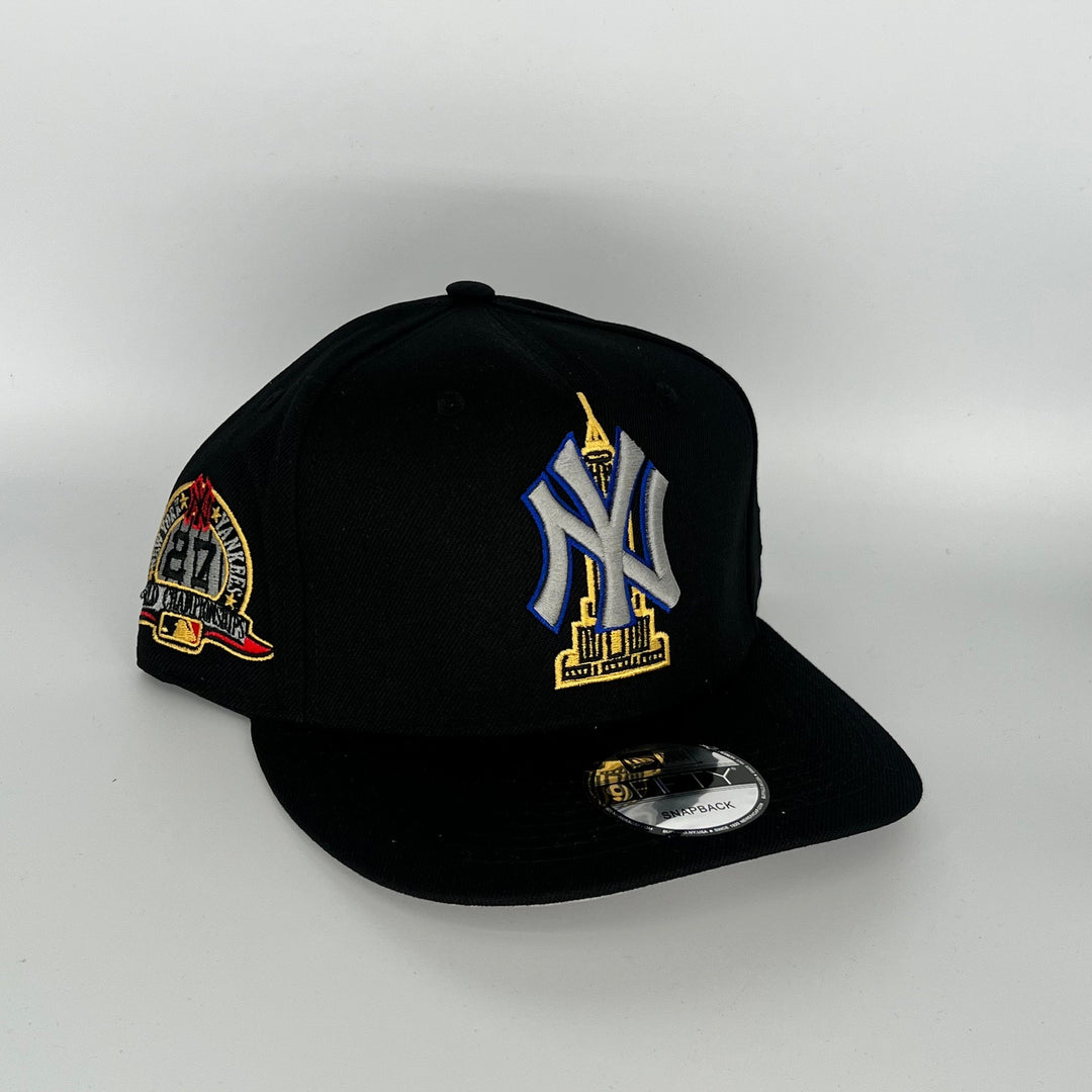Black New York Yankees 27 World Championships Side Patch New Era MLB 9Fifty Snapback Hat