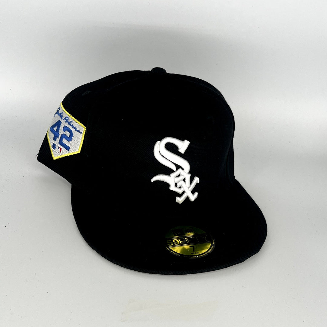 Black Chicago White Sox Jackie Robinson 42 SP New Era MLB 59Fifty Fitted Hat