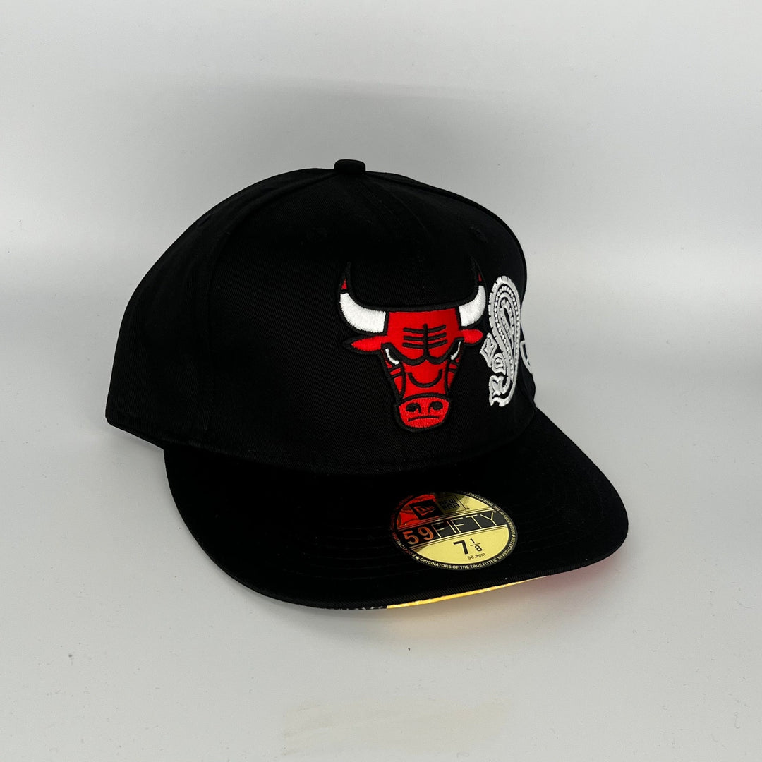 Black Chicago Bulls New Era NBA 59Fifty Fitted Hat