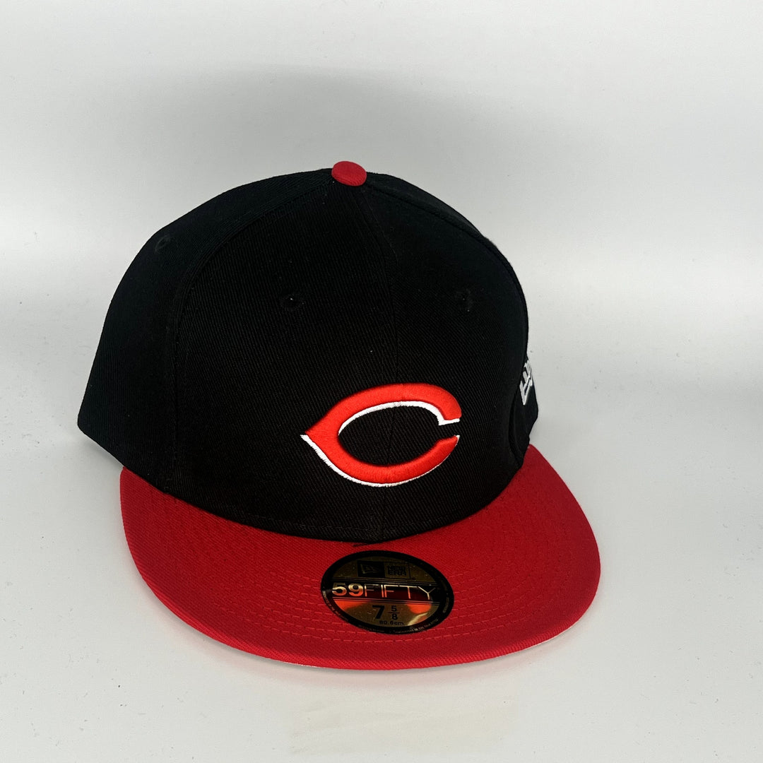 Black Red Cincinnati Reds New Era MLB 59Fifty Fitted Hat