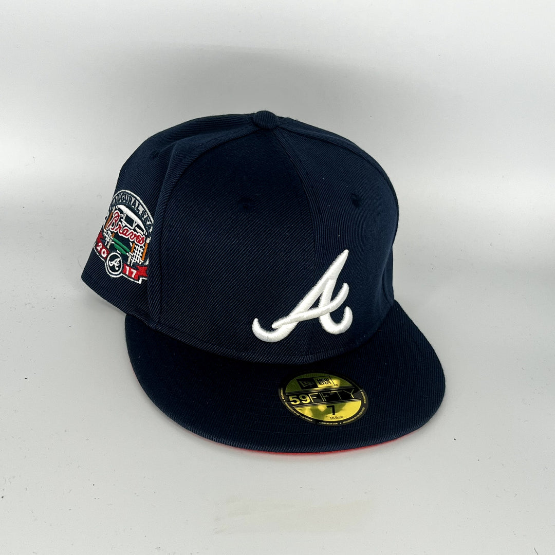 Navy Blue Atlanta Braves 2017 Inaugural  Season SP New Era MLB 59Fifty Fitted Hat