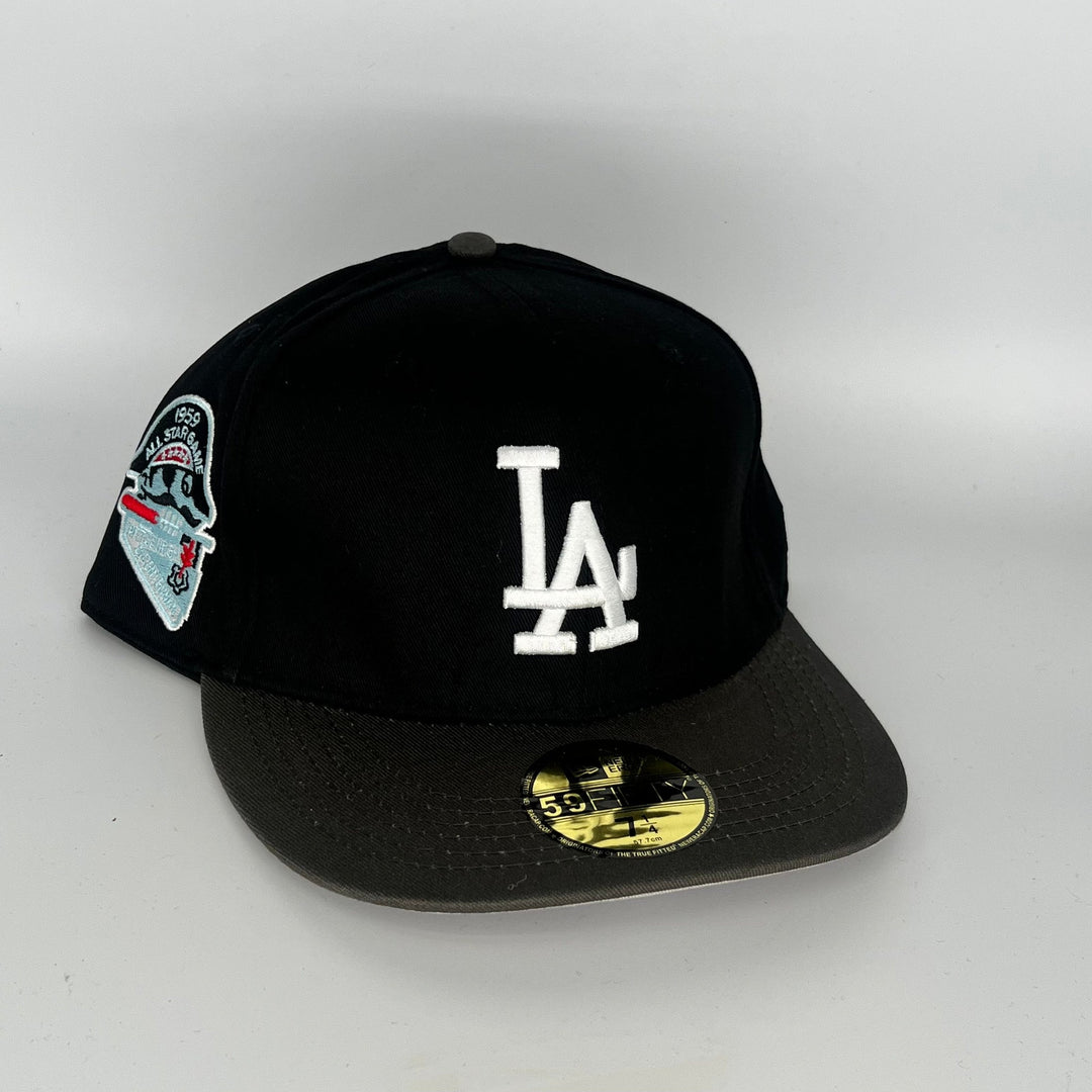 Black Los Angeles Dodgers 1959 All Star Game Side Patch New Era MLB 59Fifty Fitted Hat