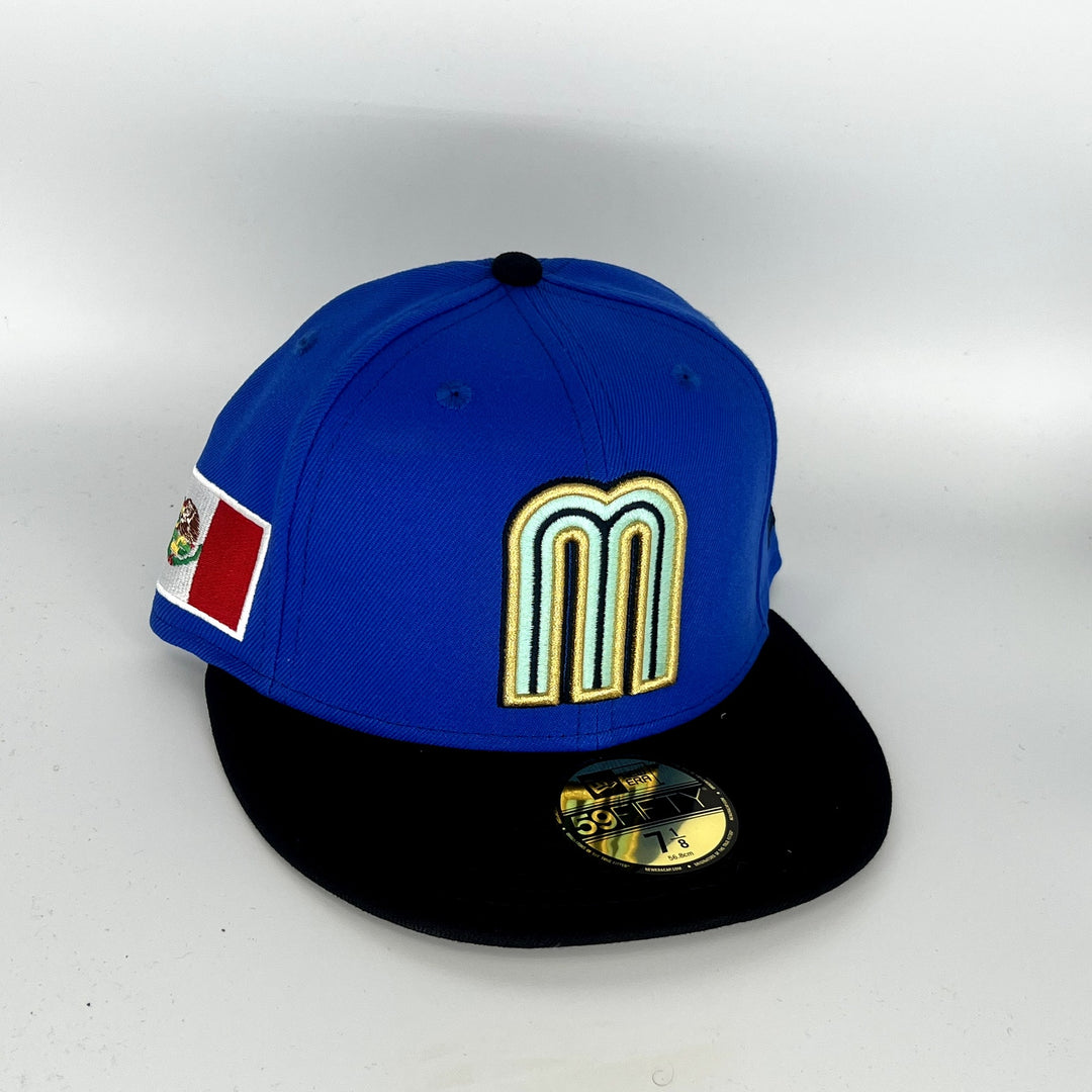 Blue Black Mexico Classic New Era MLB 59Fifty Fitted Hat