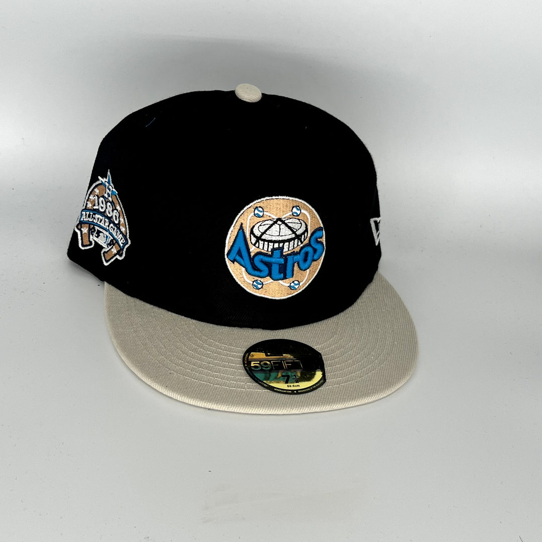 Black Cream Houston Astros 1986 ASG SP New Era MLB 59Fifty Fitted Hat