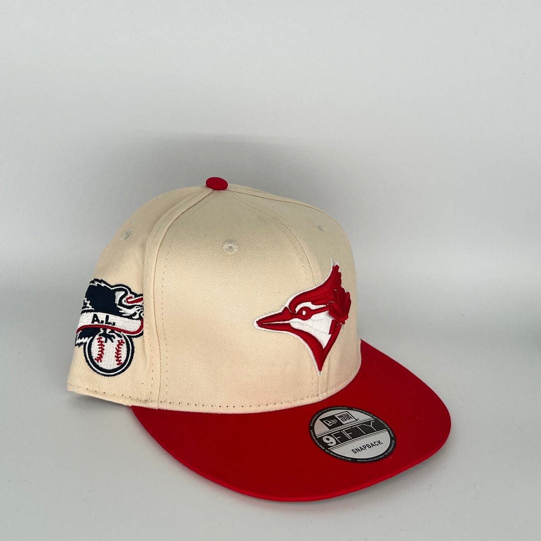 White/Red Toronto A.L. Side Patch New Era MLB 9Fifty Snapback Hat