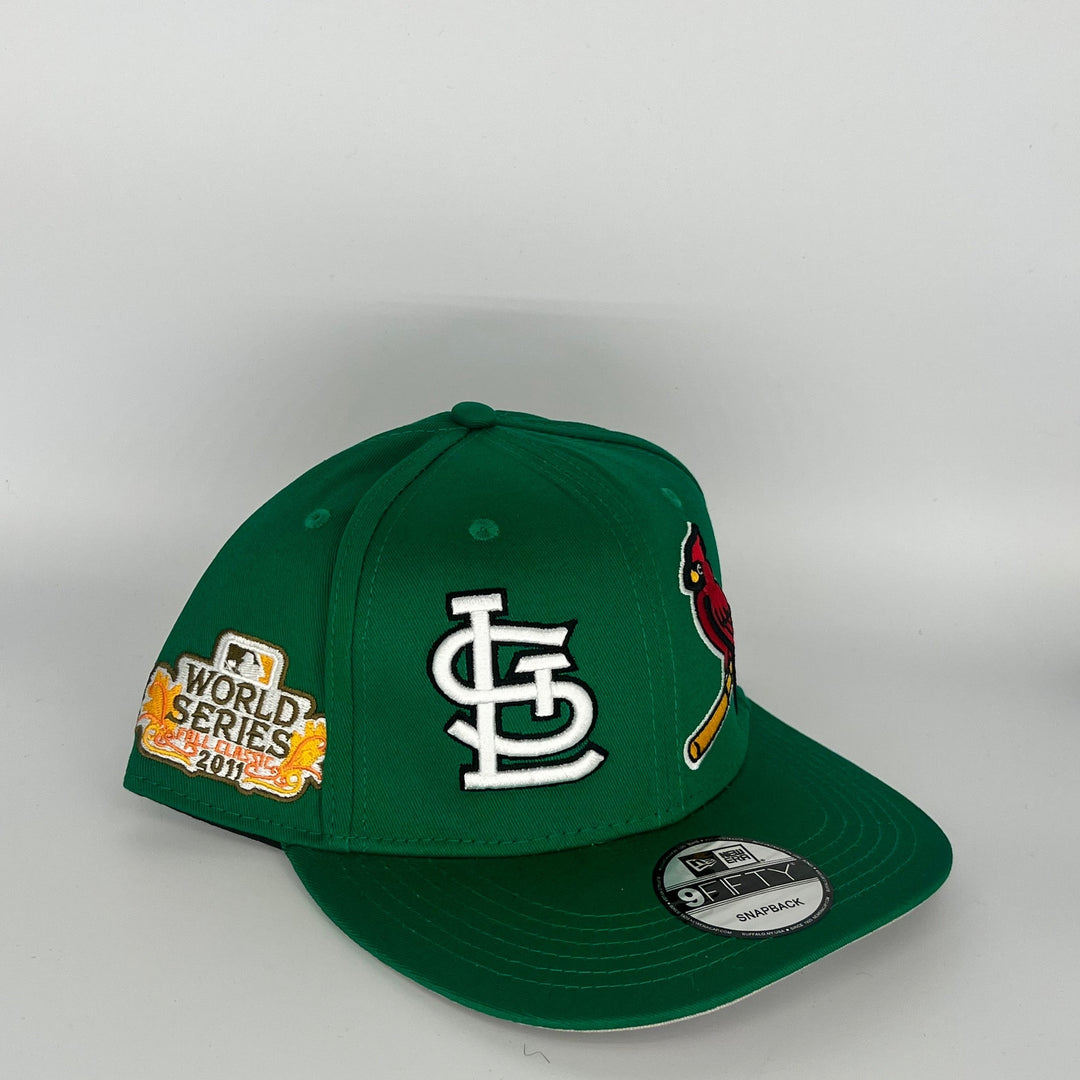 Green St. Louis Cardinals 2011 World Series 100th Anniversary New Era MLB 9Fifty Snapback Hat