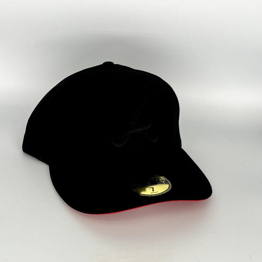 Black Atlanta Braves New Era MLB 59Fifty Fitted Hat