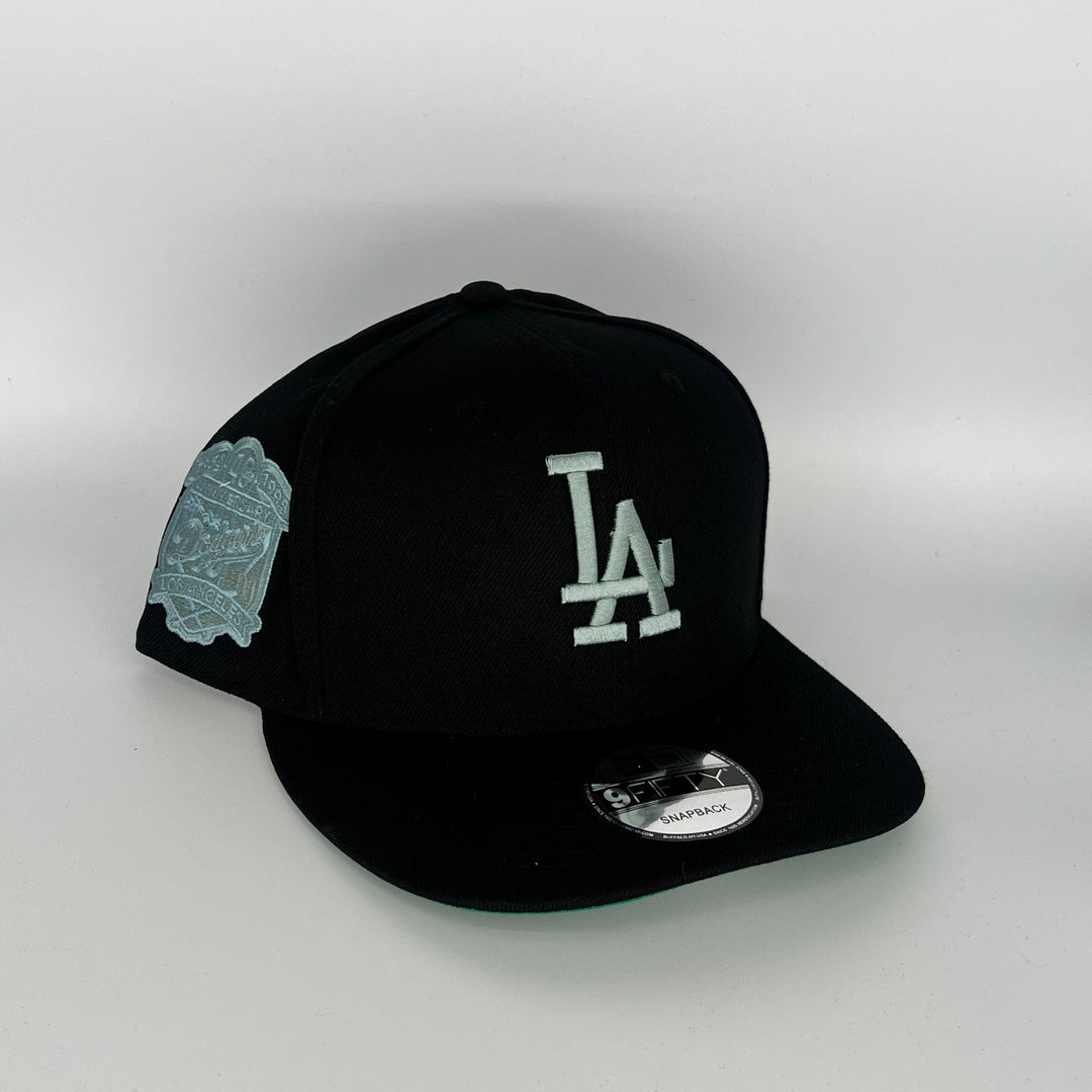 Black Los Angeles Dodgers 40th Anniversary Side Patch New Era MLB 9Fifty Snapback Hat