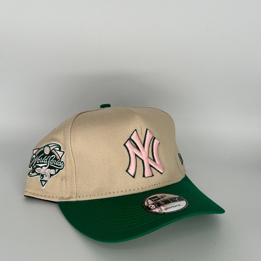 Khaki Green New York Yankees 2000 World Series Side Patch New Era MLB 9Fifty Snapback Hat