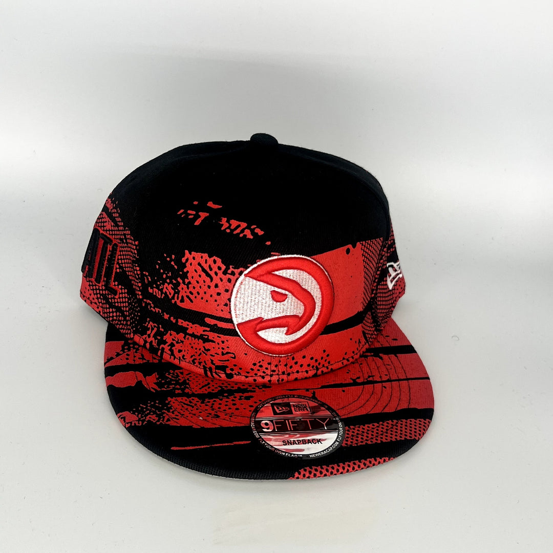 Black Red Atlanta Hawks New Era NBA 9Fifty Snapback Hat
