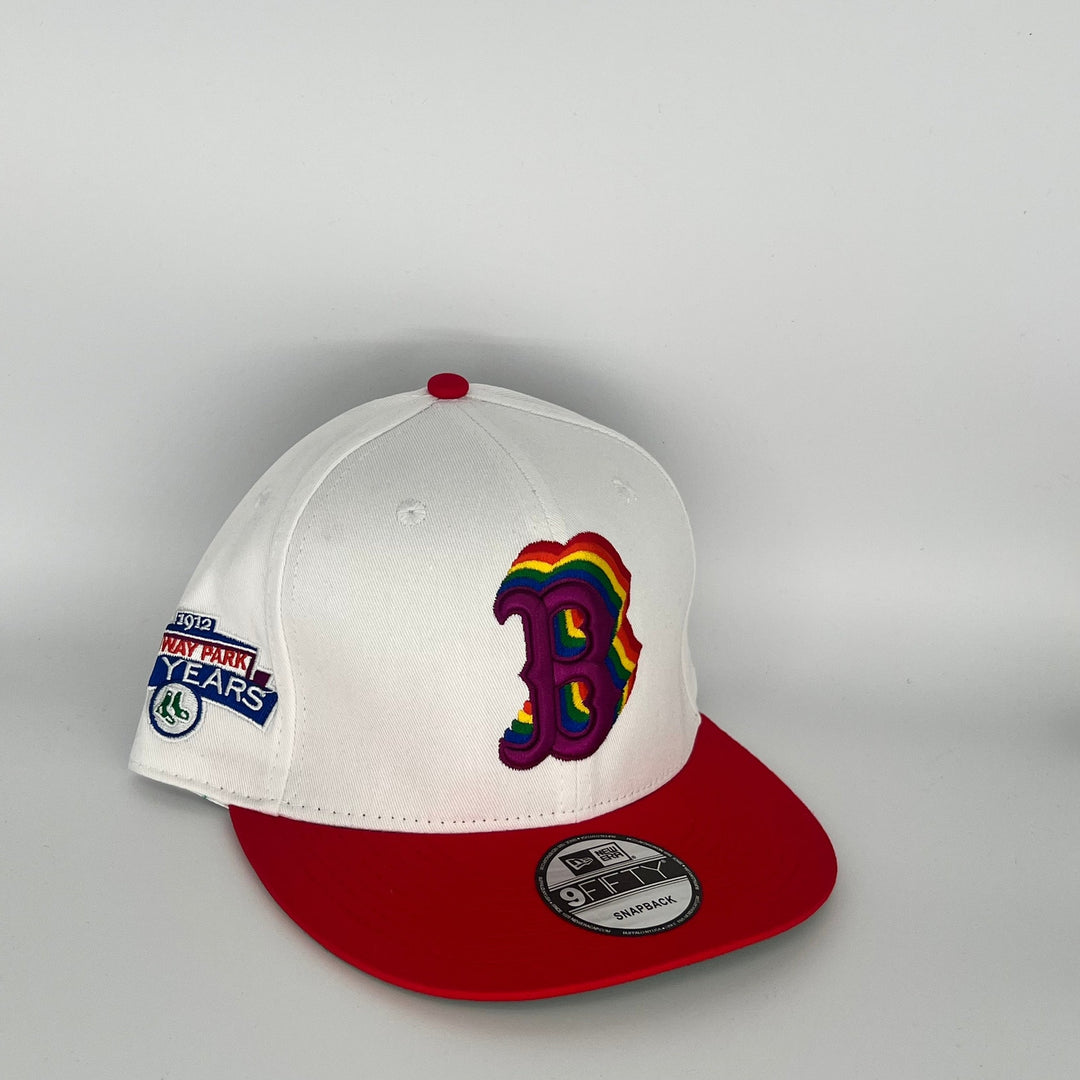 White/Red Boston Red Sox 1912 WAY PARK 100 YEARS  Side Patch New Era MLB 9Fifty Snapback Hat