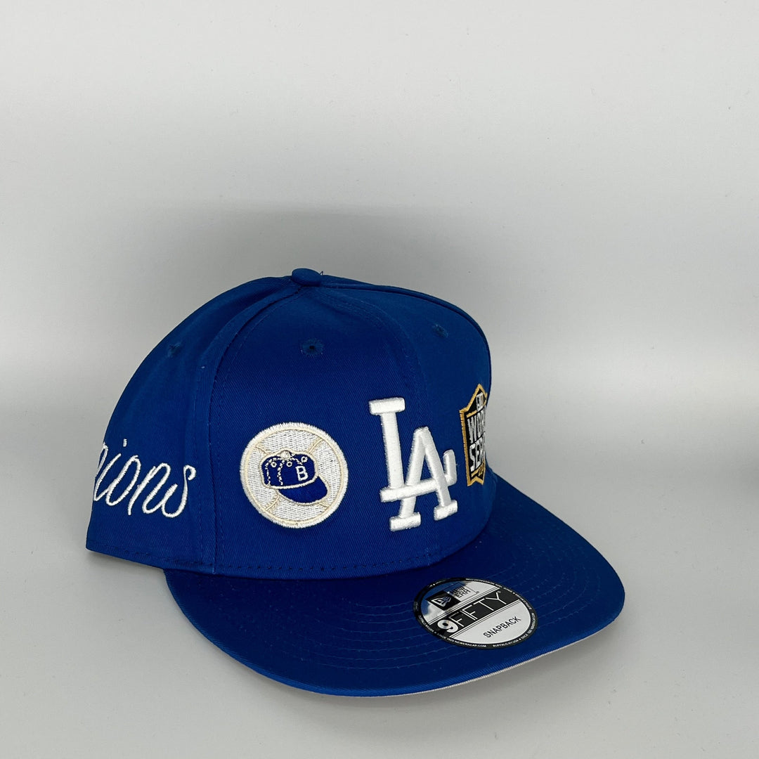 Blue Los Angeles Dodgers 2020 World Series Campions Side Patch New Era MLB 9Fifty Snapback Hat