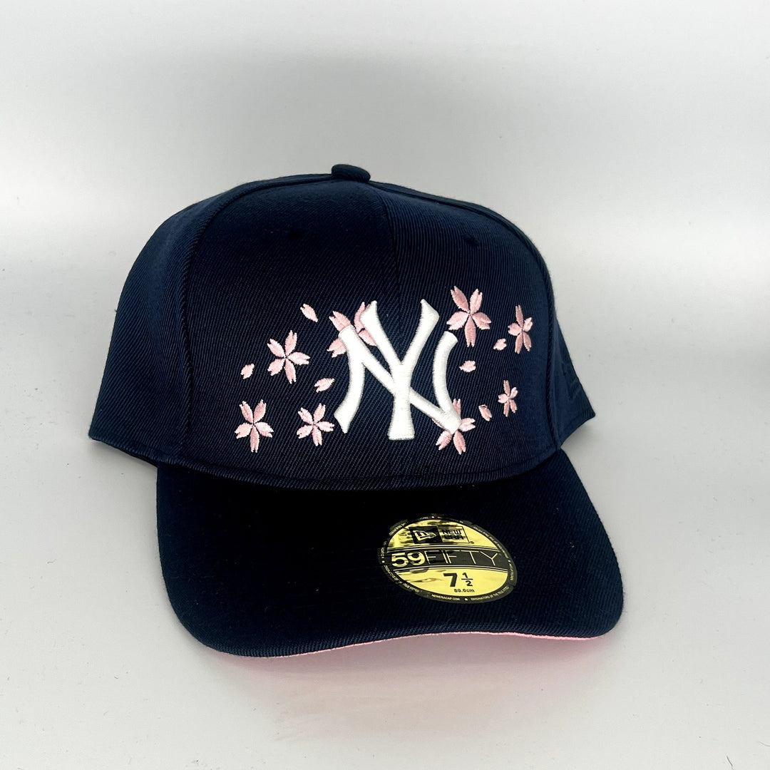 Black Flowery New York Yankees New Era MLB 59Fifty Fitted Hat