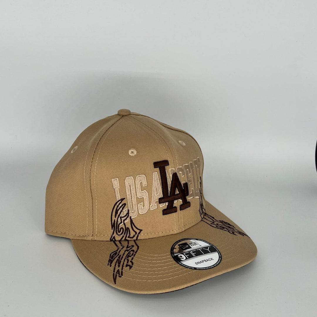 Brown Los Angeles Dodgers LA Overlap New Era MLB 9Fifty Snapback Hat