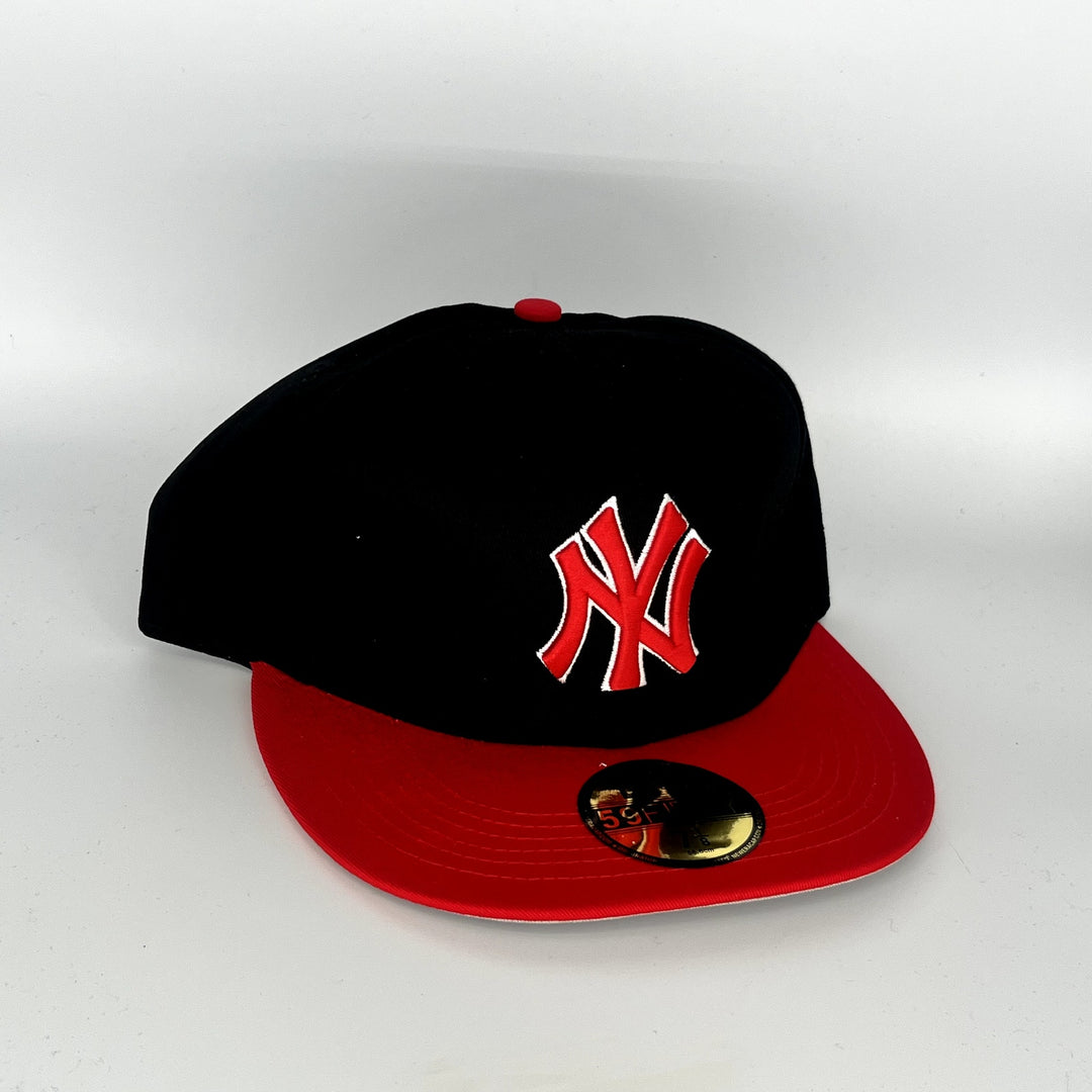 Black Red New York Yankees New Era MLB 59Fifty Fitted Hat