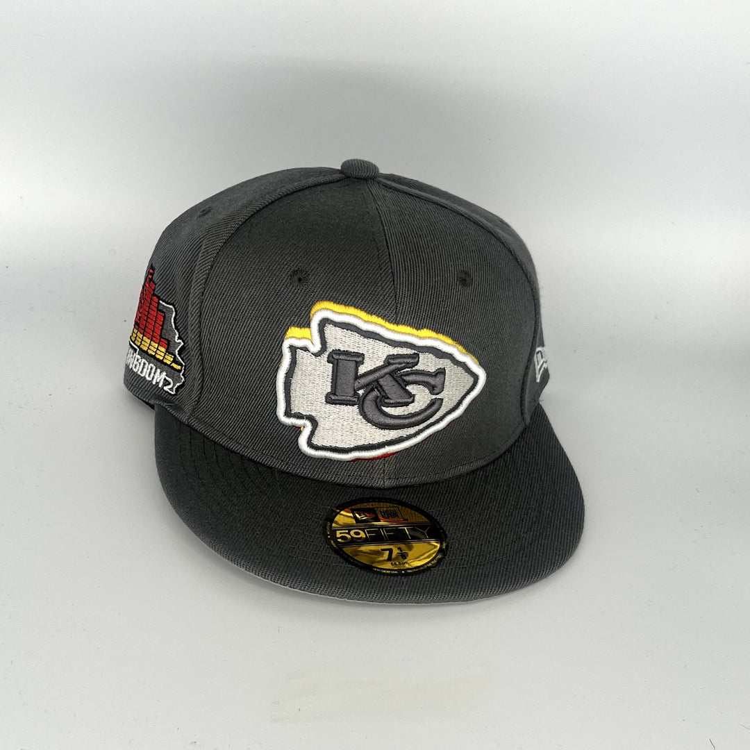 Gray Kansas City Chiefs New Era NFL 59Fifty Fitted Hat