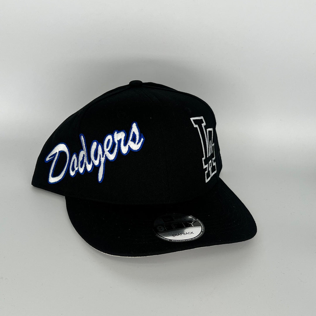 Black Los Angeles Dodgers Dodgers Side Patch New Era MLB 9Fifty Snapback Hat