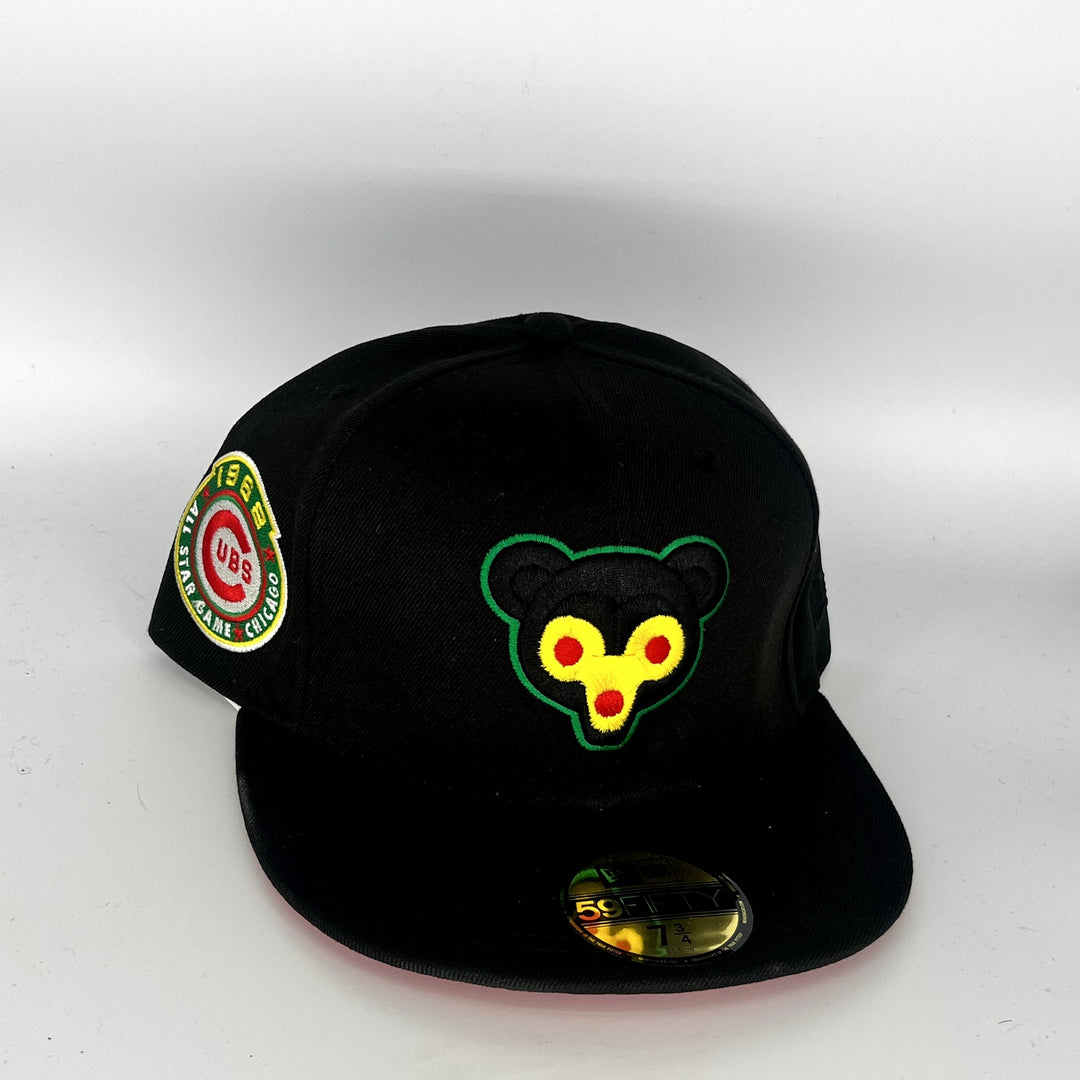 Black Chicago Cubs New Era MLB 59Fifty Fitted Hat