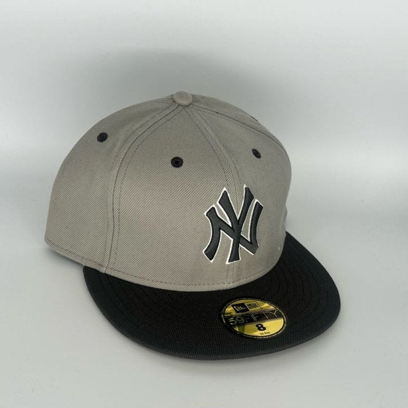 Gray Black New York Yankees New Era MLB 59Fifty Fitted Hats