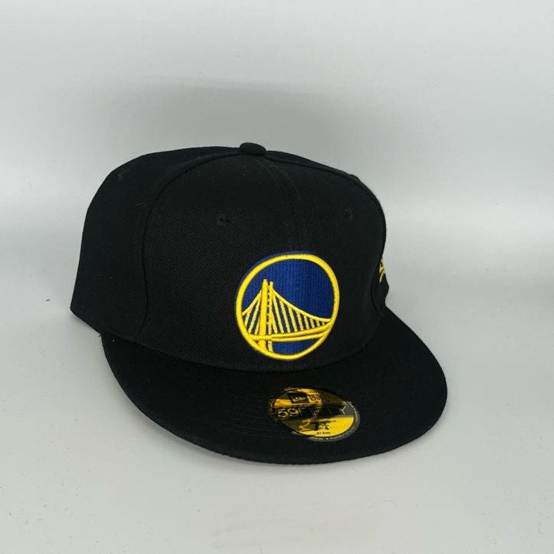 Black Golden State Warriors New Era NBA 59Fifty Fitted Hat