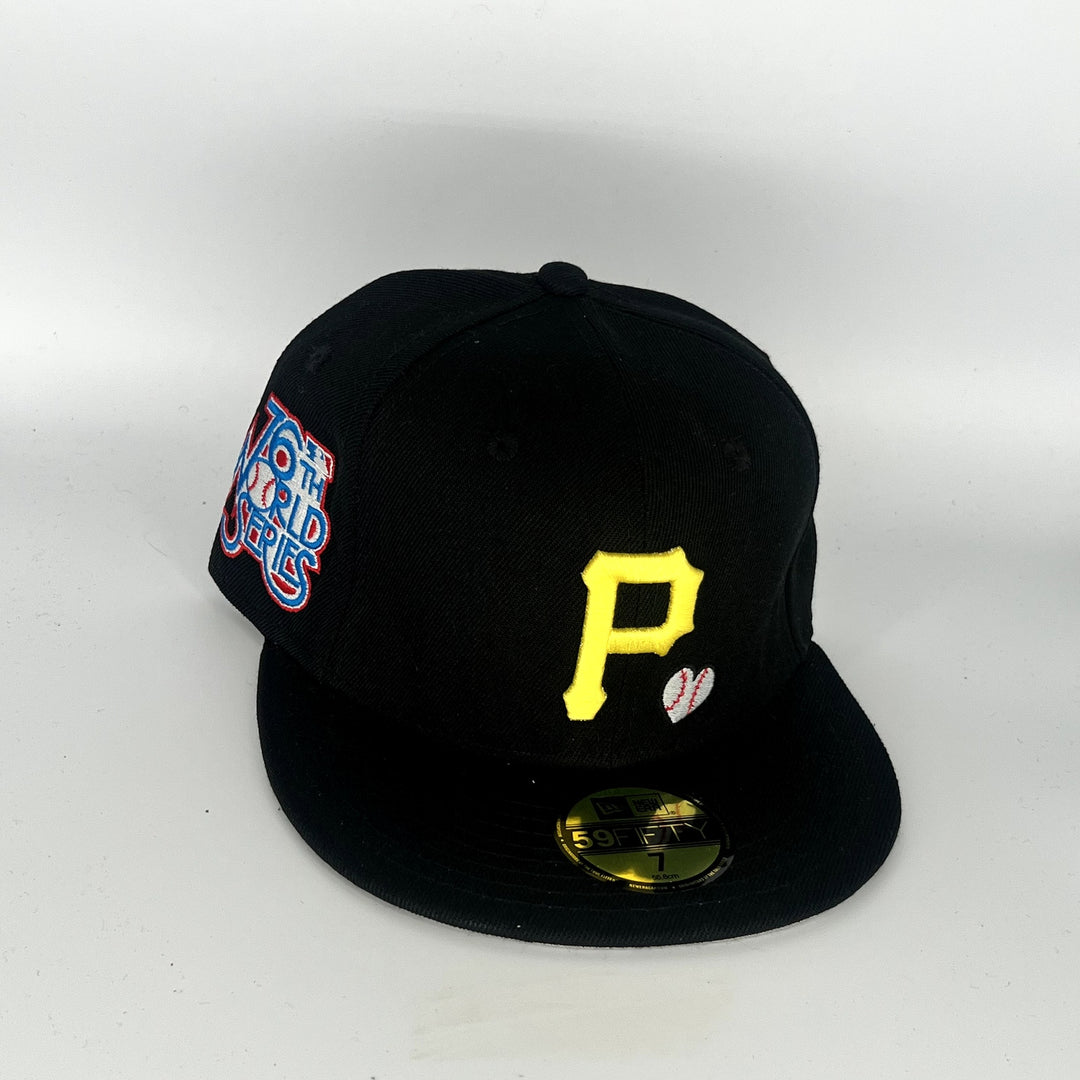 Black Pittsburgh Pirates 76TH World Series New Era MLB 59Fifty Fitted Hat