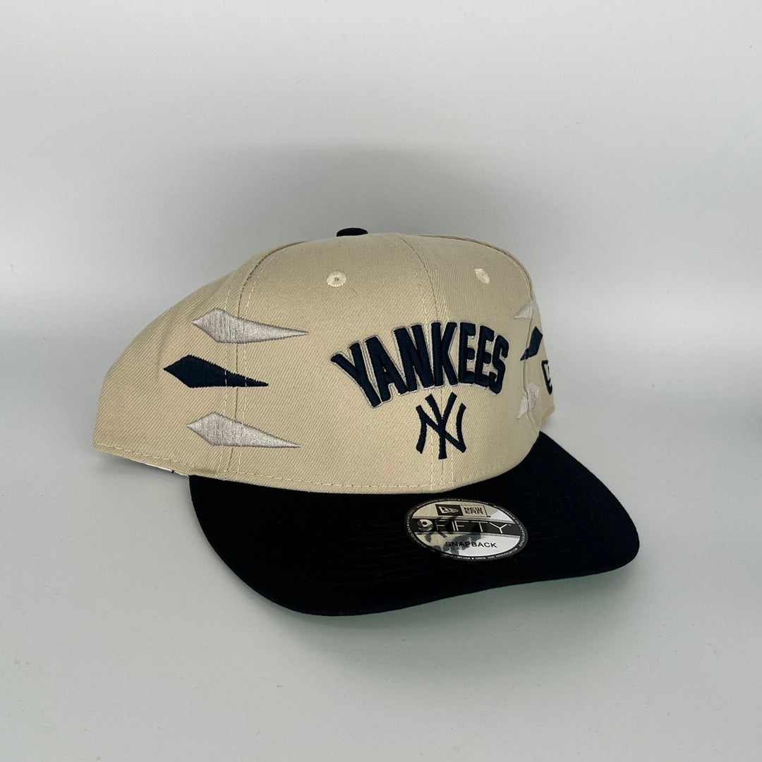 Cream Black New York Yankees New Era MLB 9Fifty Snapback Hat