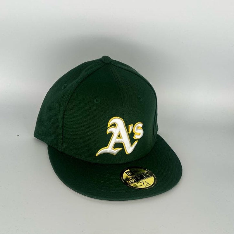 Green Athletics New Era MLB 59Fifty Fitted Hat