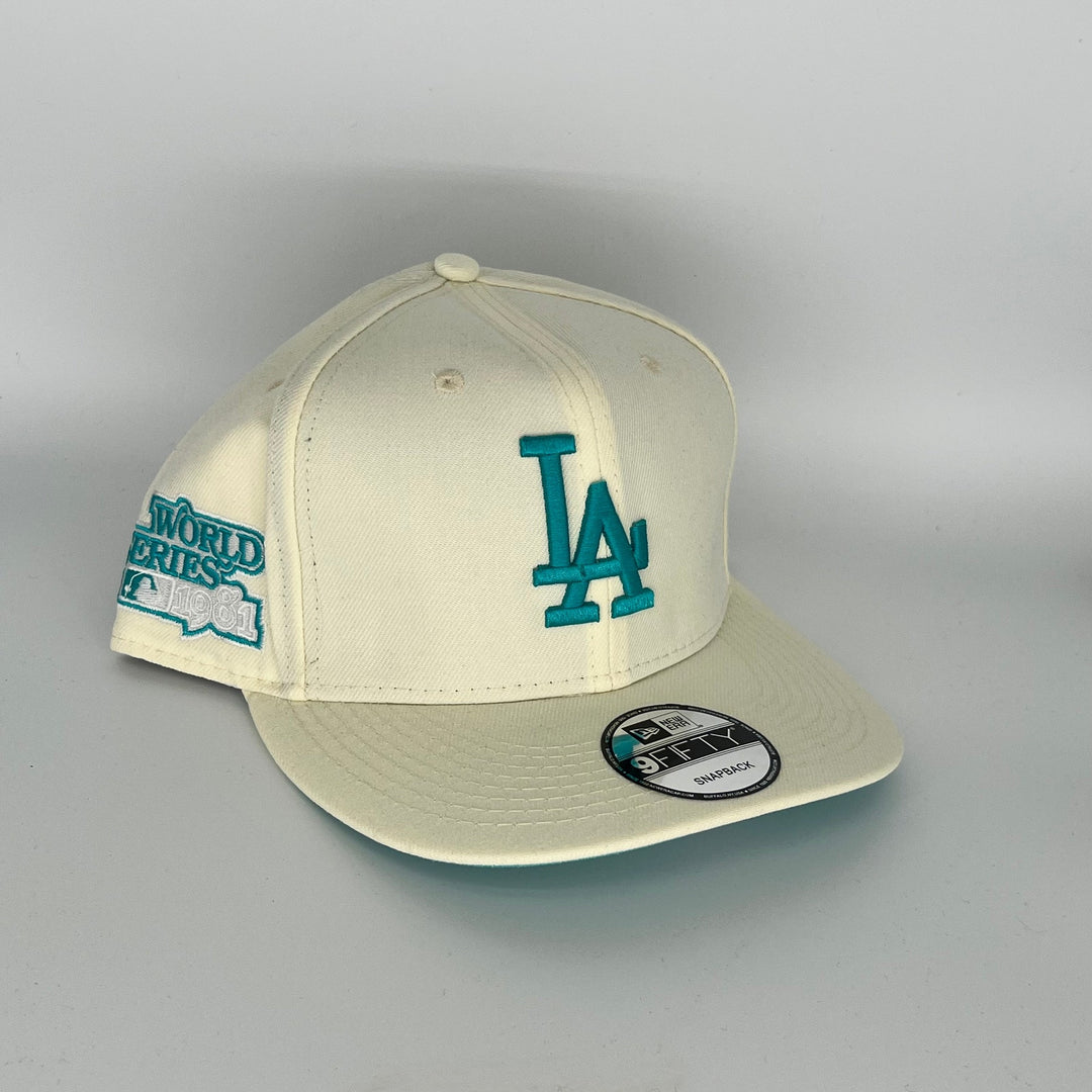 White Los Angeles Dodgers 1981 World Series Side Patch New Era MLB 9Fifty Snapback Hat