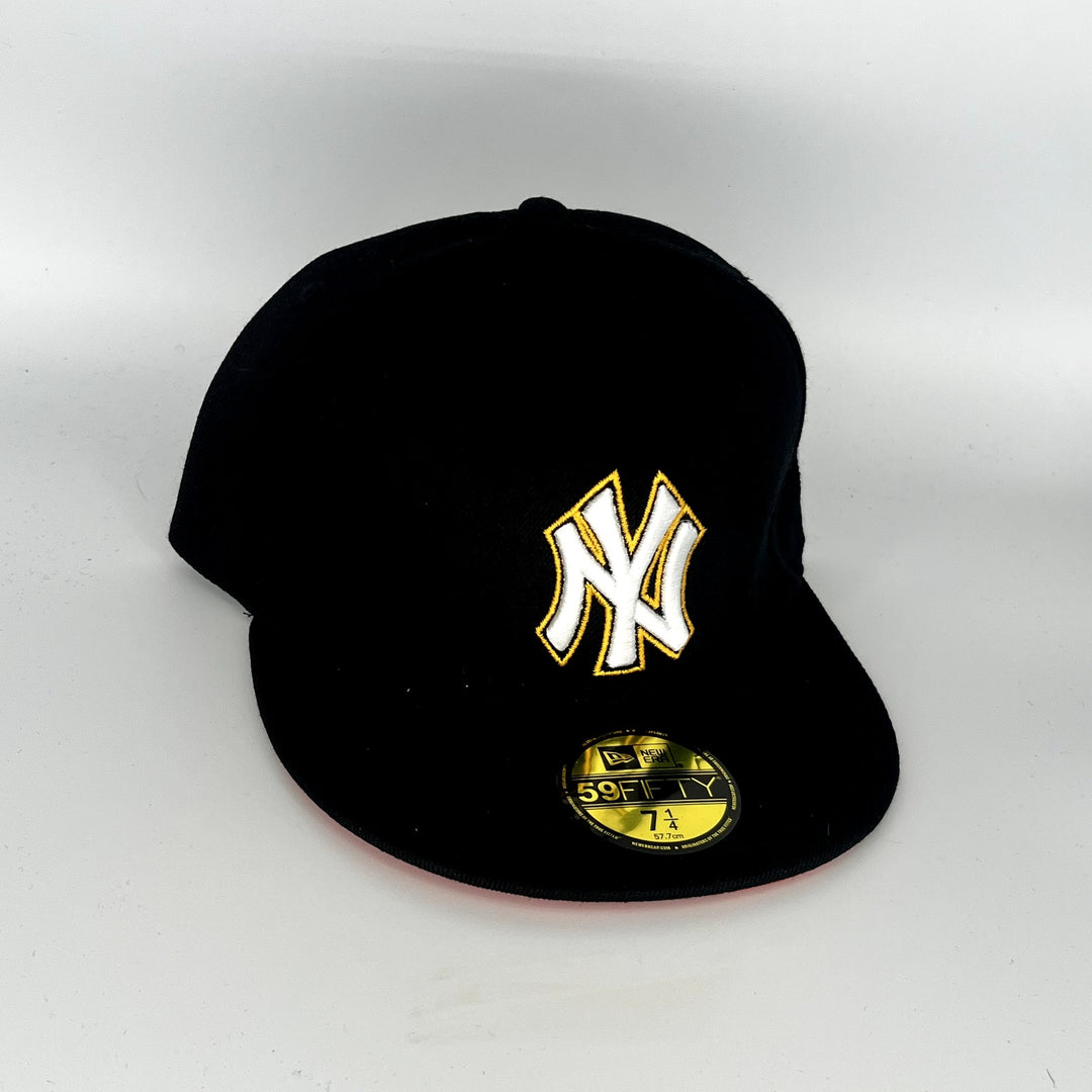 Black New York Yankees New Era MLB 59Fifty Fitted Hat