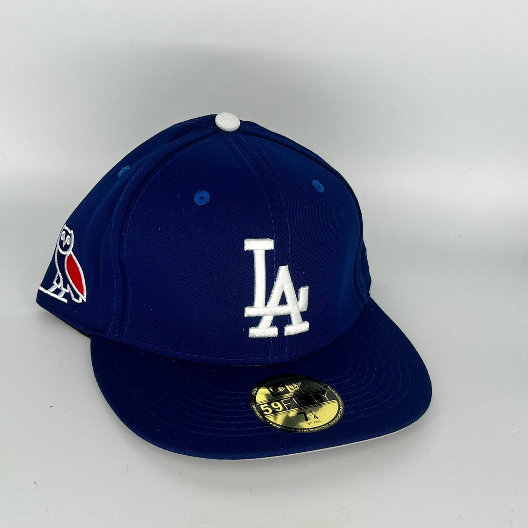 Blue Los Angeles Dodgers OVO Side Patch New Era MLB 59Fifty Fitted Hat