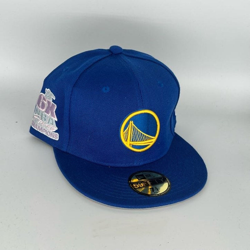 Blue Golden State Warriors New Era NBA 59Fifty Fitted Hat