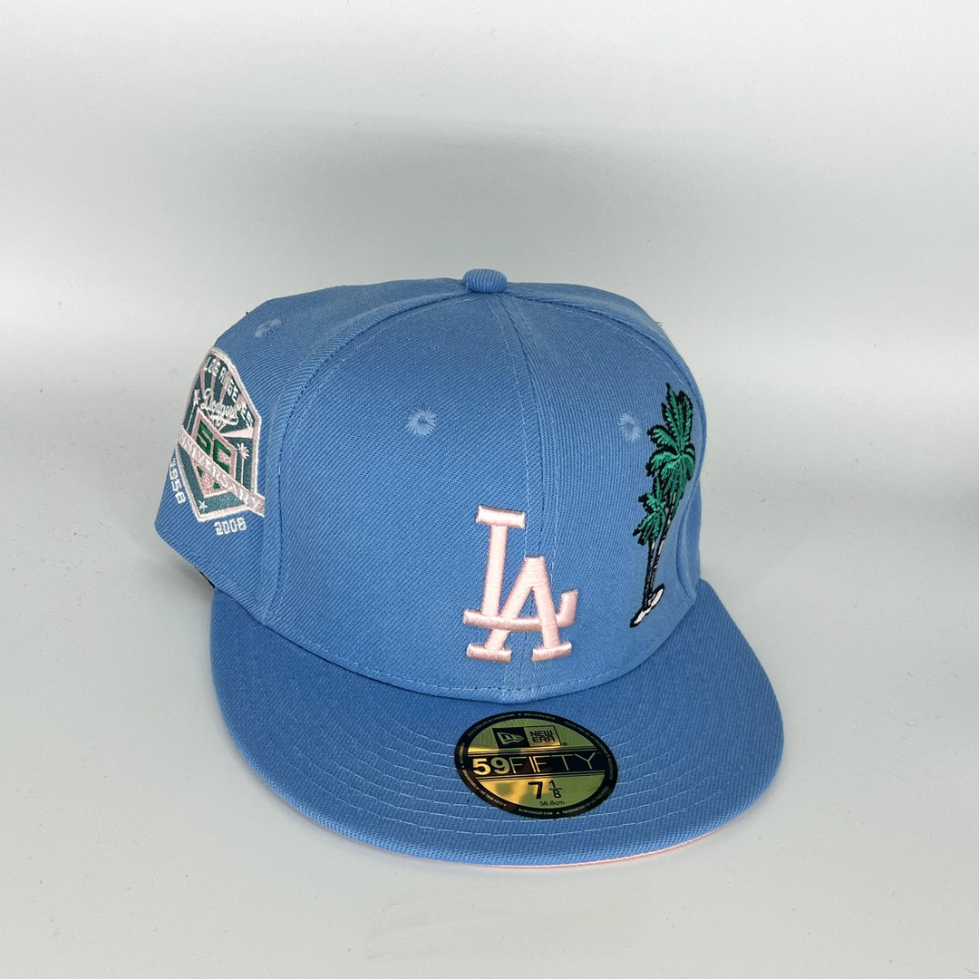 Blue Los Angeles Dodgers 50TH Anniversary SP New Era MLB 59Fifty Fitted Hat