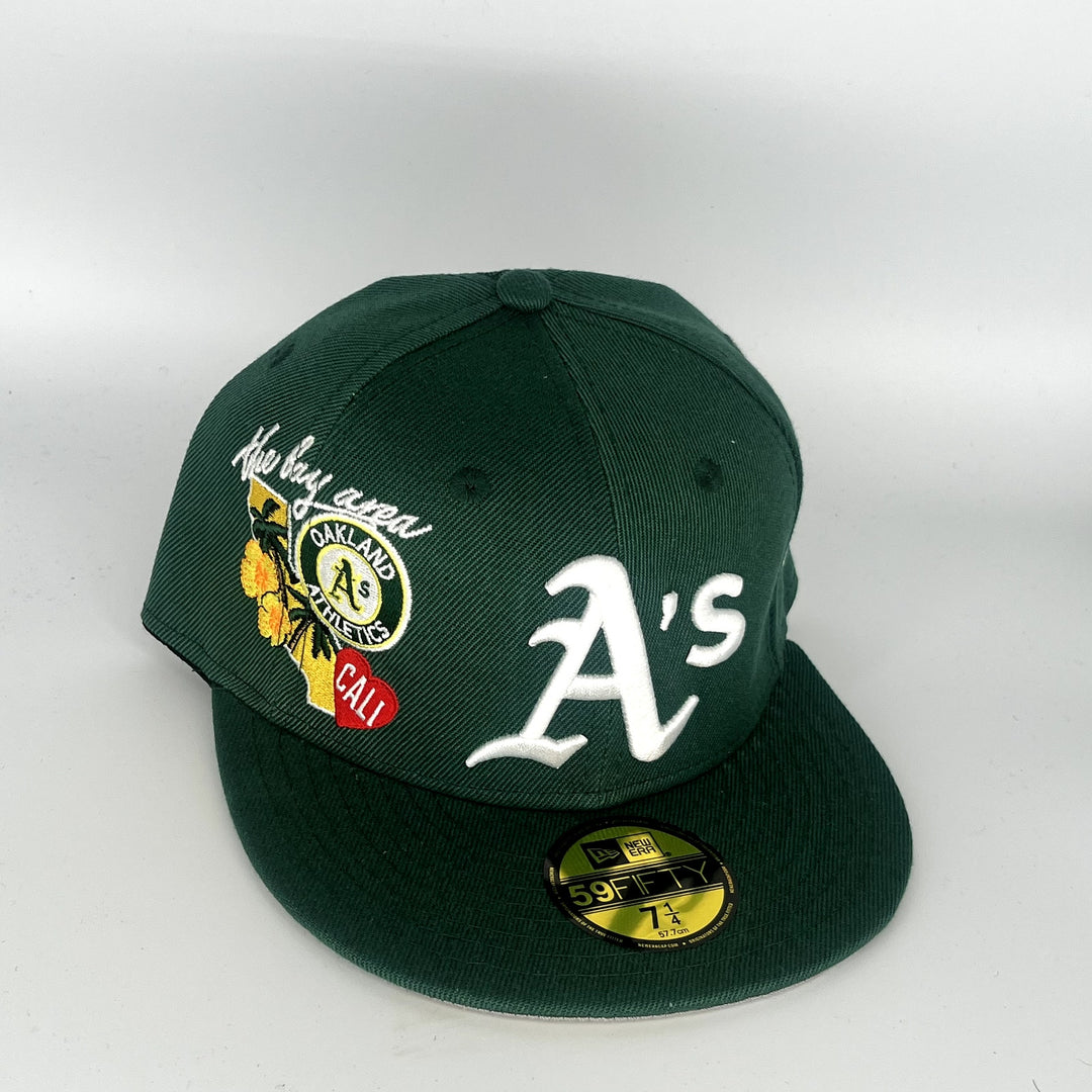 Green Athletics The Arena Bay SP New Era MLB 59Fifty Fitted Hat