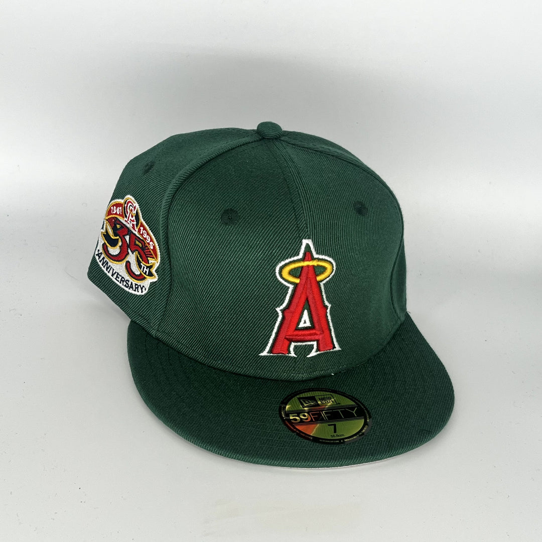 Green Los Angeles Angels 35TH Anniversary New Era MLB 59Fifty Fitted Hat
