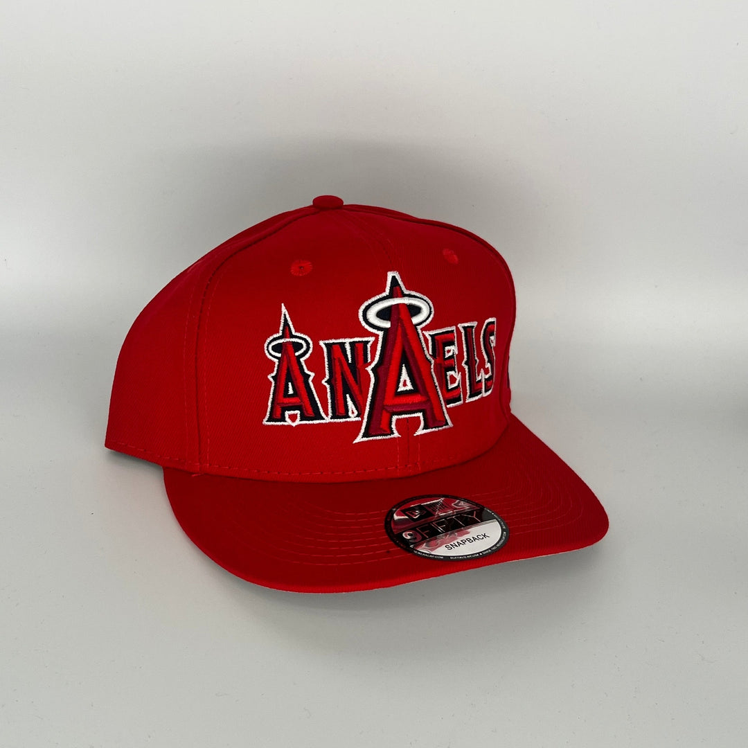 Red Los Angeles Angels ANAELS New Era MLB 9Fifty Snapback Hat