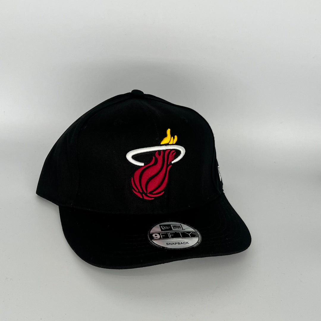 Black Miami Heat New Era NBA 9Fifty Snapback Hat