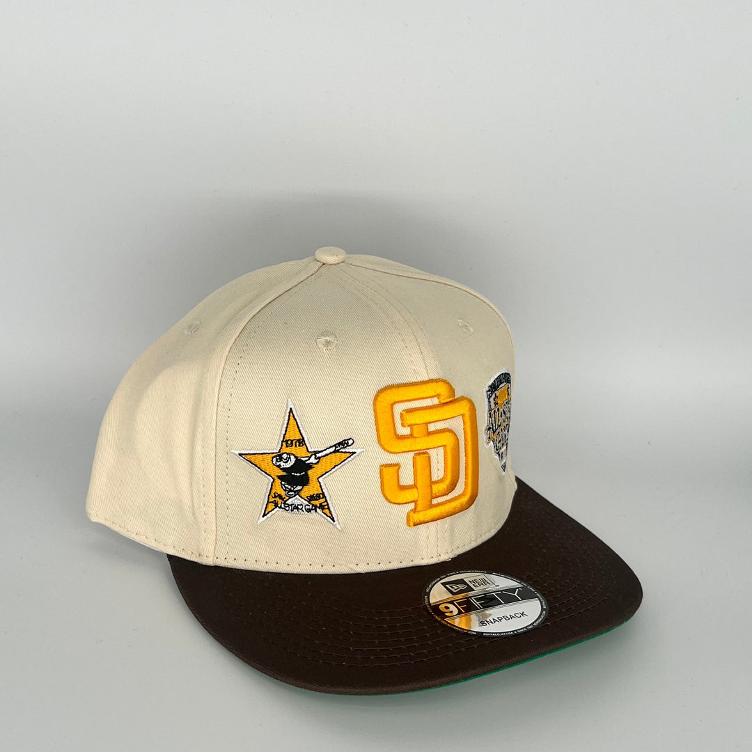 Khaki Brown San Diego Padres 1992 All Star Game New Era MLB 9Fifty Snapback Hat