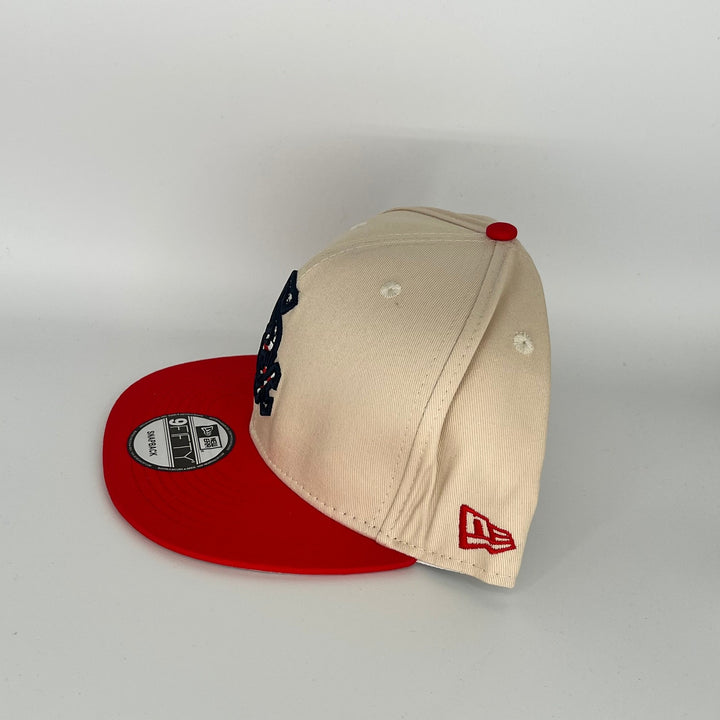 Khaki Red Chicago White Sox A.L Side Patch New Era MLB 9Fifty Snapback Hat