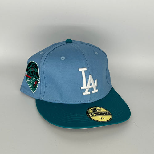 Size 7 1/4 Blue Los Angeles Dodgers 1959 All Star Game Side Patch New Era MLB 59Fifty Fitted Hat