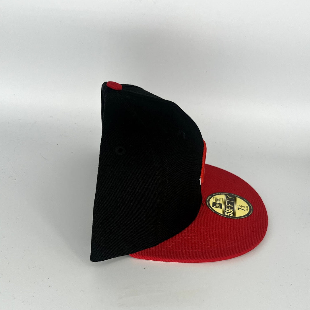 Black Red Cincinnati Reds New Era MLB 59Fifty Fitted Hat